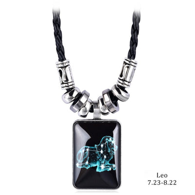 Angyape pendentif collier galaxie Constellation Design 12 signe du zodiaque Horoscope astrologie