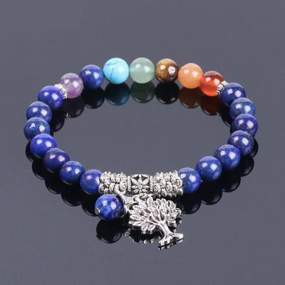 Bracelet en perles Lapis-Lazuli 7 Chakras