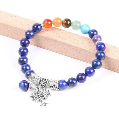 Bracelet en perles Lapis-Lazuli 7 Chakras