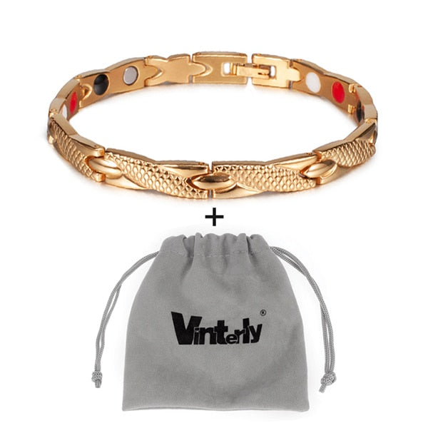 Bracelet d'énergie bijou en acier inoxydable