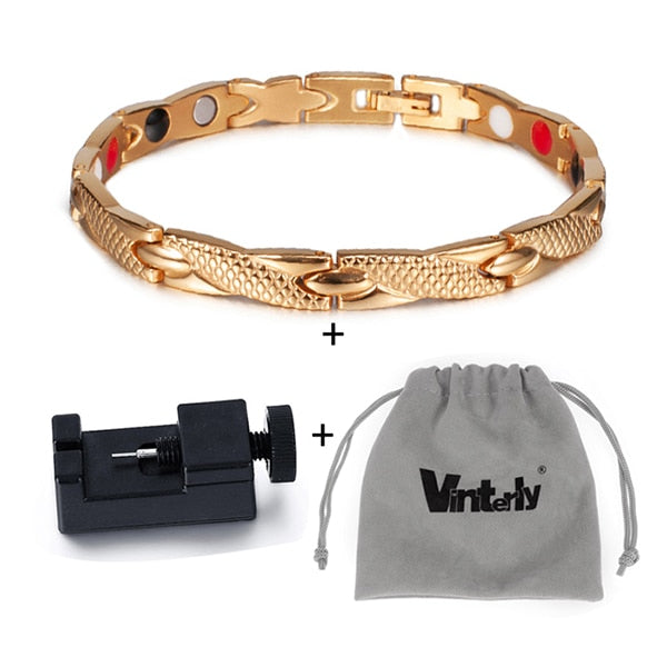 Bracelet d'énergie bijou en acier inoxydable