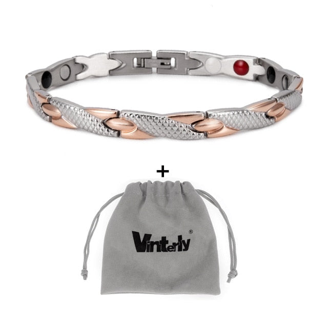 Bracelet d'énergie bijou en acier inoxydable