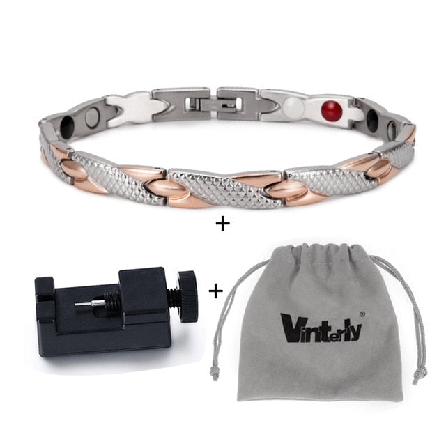 Bracelet d'énergie bijou en acier inoxydable