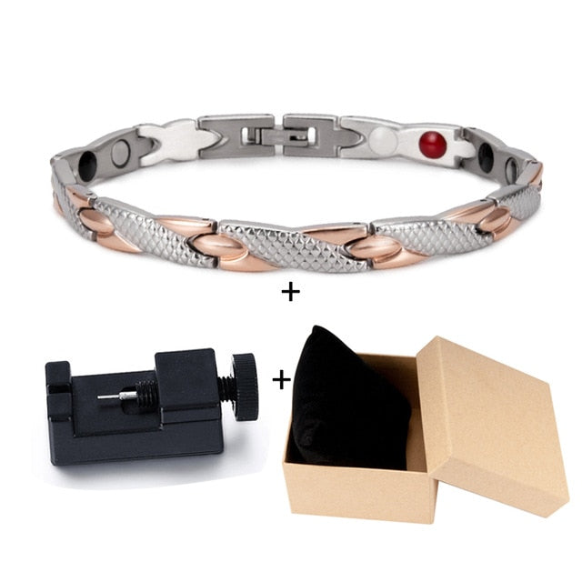 Bracelet d'énergie bijou en acier inoxydable