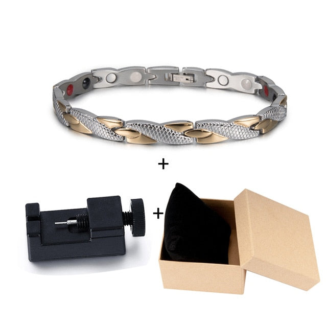 Bracelet d'énergie bijou en acier inoxydable