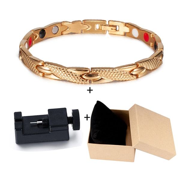 Bracelet d'énergie bijou en acier inoxydable