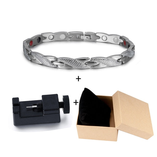 Bracelet d'énergie bijou en acier inoxydable