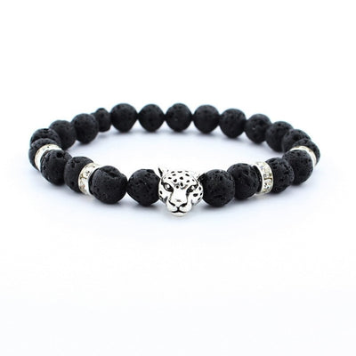 Pierre tête de léopard Bracelet perlé nouvelle mode pierre naturelle oeil de tigre