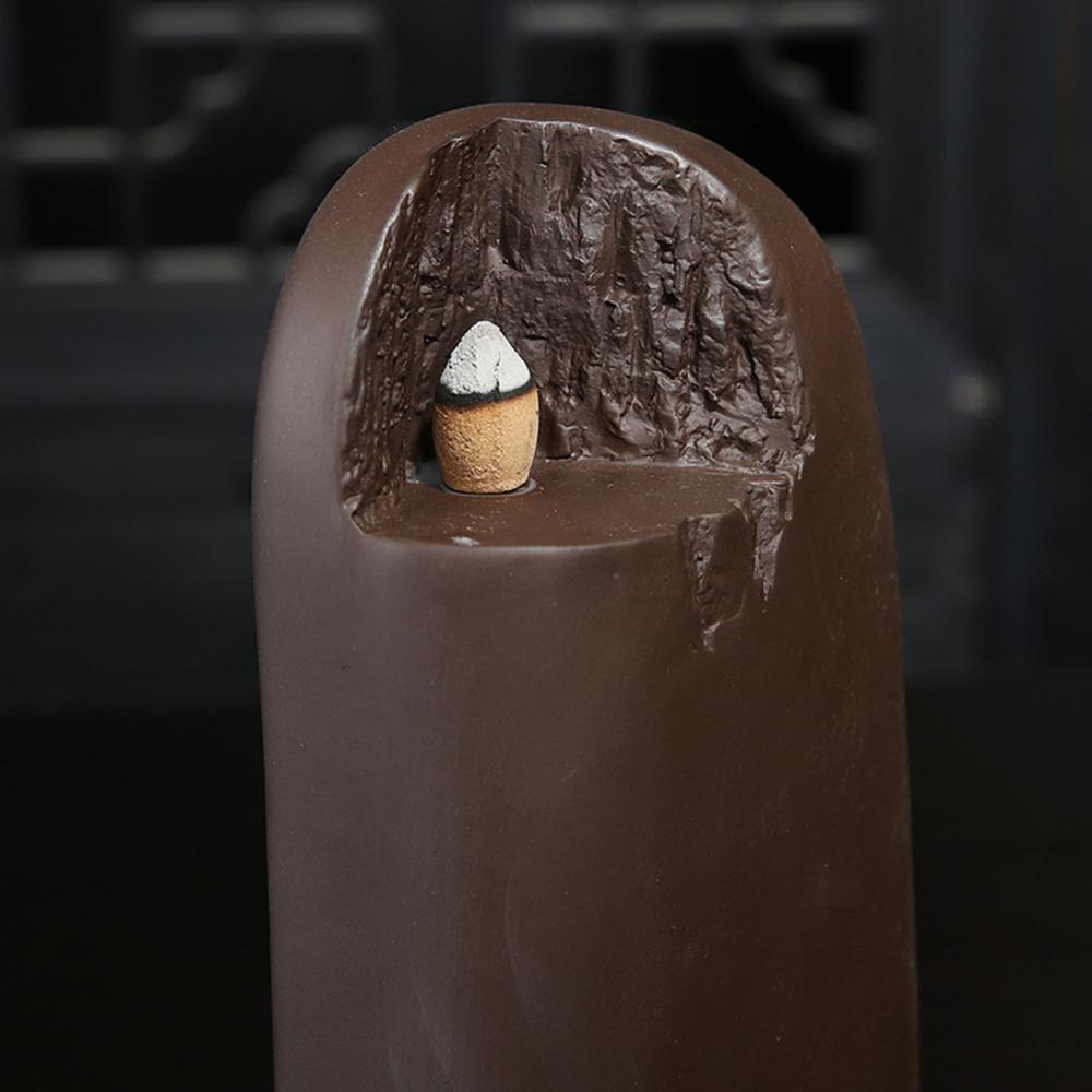 Fontaine d'encens backflow en céramique Temple Bouddhiste fait à la main