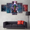 Peinture sur toile 7 chakras 5 pièces photo Art mural