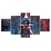 Peinture sur toile 7 chakras 5 pièces photo Art mural