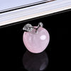 Pierre naturelle quartz rose décoration pomme cristal quartz bijou naturel