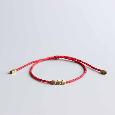Bracelet Bouddhiste fait à la main en perles de cuivre