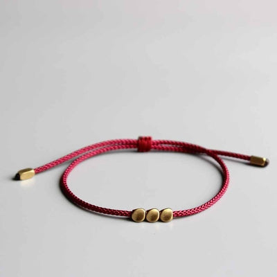 Bracelet Bouddhiste fait à la main en perles de cuivre