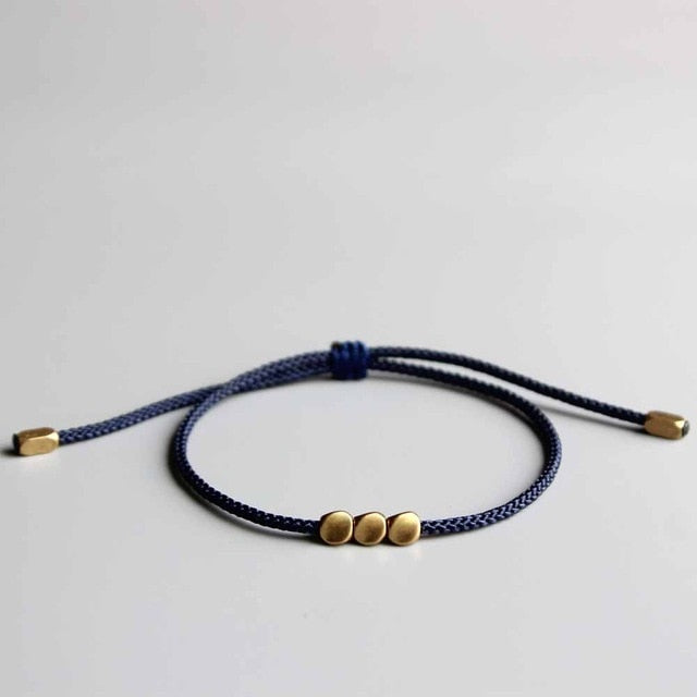 Bracelet Bouddhiste fait à la main en perles de cuivre