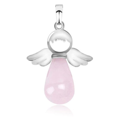 Ange Ailes Pendentif En Pierre Naturelle pour Collier