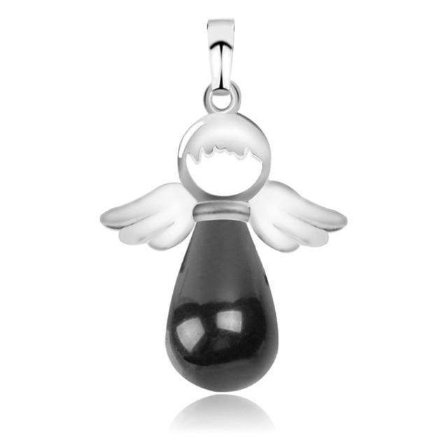 Ange Ailes Pendentif En Pierre Naturelle pour Collier