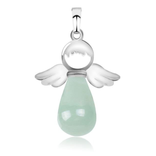 Ange Ailes Pendentif En Pierre Naturelle pour Collier