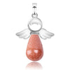 Ange Ailes Pendentif En Pierre Naturelle pour Collier