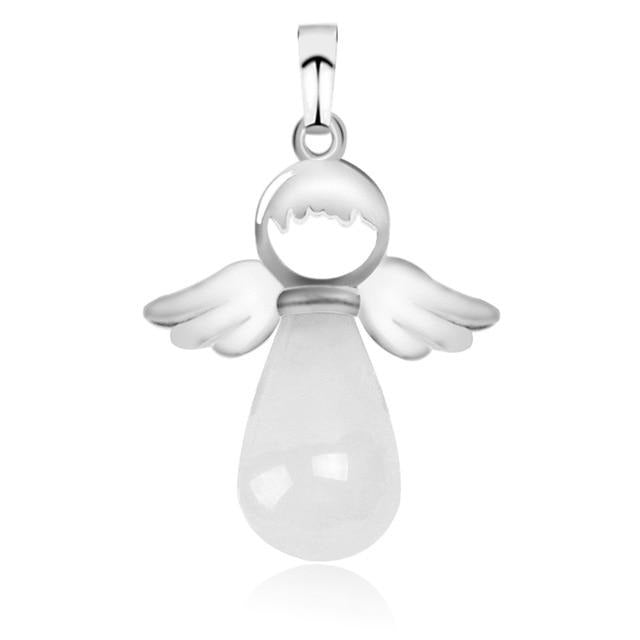 Ange Ailes Pendentif En Pierre Naturelle pour Collier