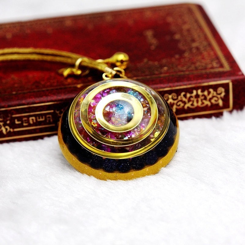 Orgonite-collier en pierre de Reiki énergétique, pendentif, aide-porte-bonheur