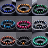 Pulsera de ojo de tigre natural cuentas de ojo de tigre azul