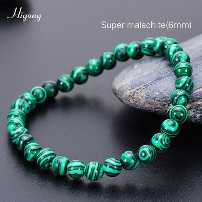Pulsera de ojo de tigre natural cuentas de ojo de tigre azul