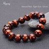 Pulsera de ojo de tigre natural cuentas de ojo de tigre azul
