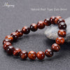 Pulsera de ojo de tigre natural cuentas de ojo de tigre azul
