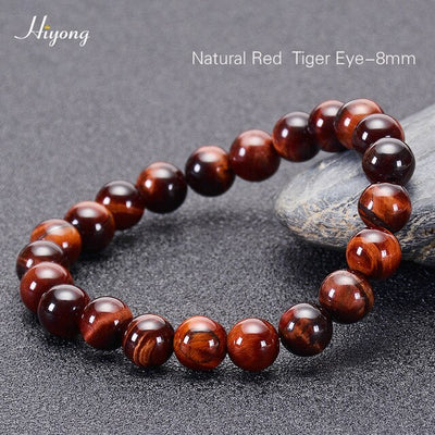 Pulsera de ojo de tigre natural cuentas de ojo de tigre azul