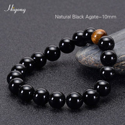 Pulsera de ojo de tigre natural cuentas de ojo de tigre azul
