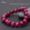 Pulsera de ojo de tigre natural cuentas de ojo de tigre azul