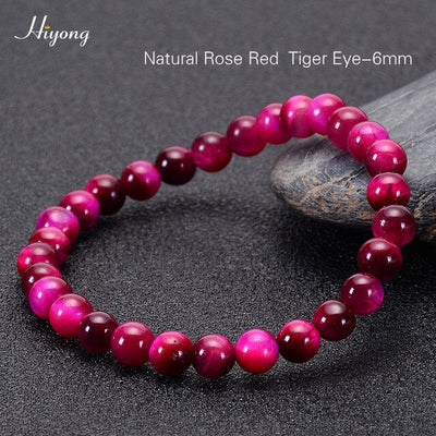 Pulsera de ojo de tigre natural cuentas de ojo de tigre azul