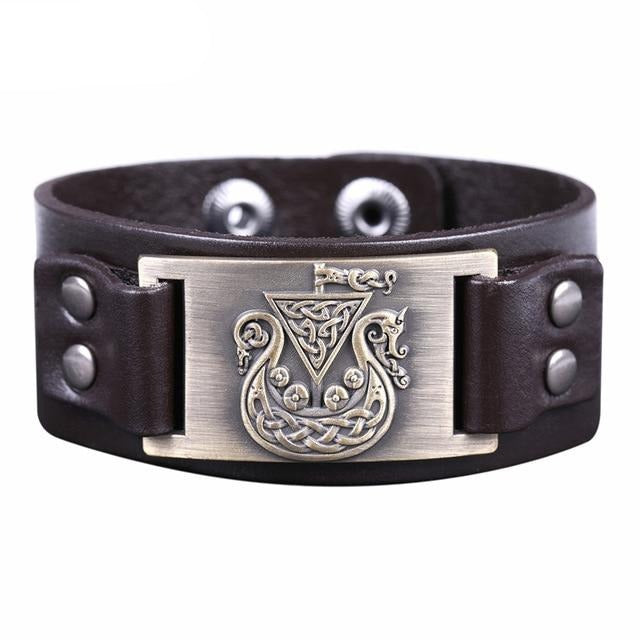 Bracelet avec symbole de noeud irlandais My Shape, Viking, Dragon