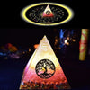 Pyramide Orgonite Ariel Maripura/Sahasrara Chakra amour cristal apporte la chance - 6 Tailles disponibles