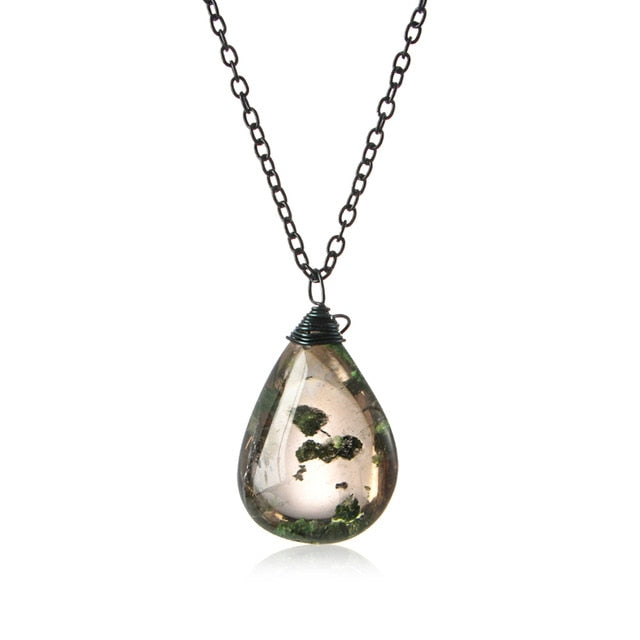Dragons coeur Labradorite collier pierre naturelle pendentif enveloppement stresse Yoga