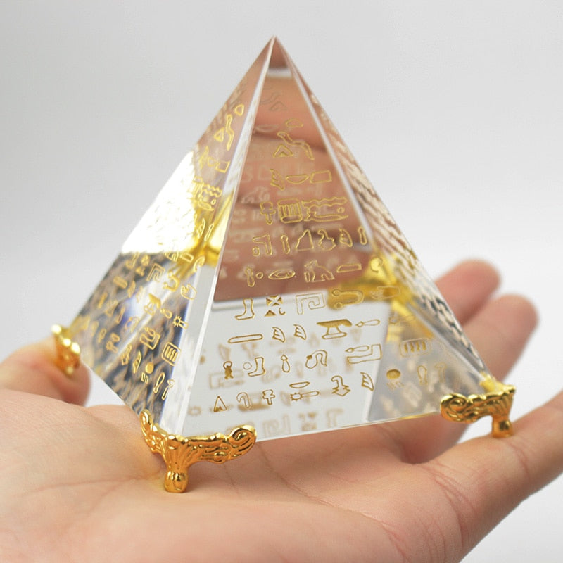 Pyramide de guérison Feng Shui, cristal égyptien Unique