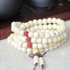 Pulsera 108 cuentas 8mm natural madera de sándalo budista