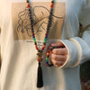 7 Chakras Mala colliers de perles femmes Lotus & népal Bodhi Labradorite