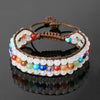 Bracelet 7 Chakras pierres naturelles Quartz cristal perles