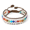 Bracelet 7 Chakras pierres naturelles Quartz cristal perles