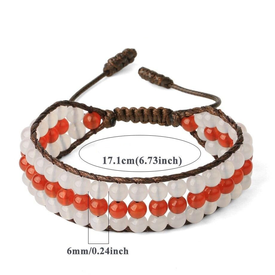 Bracelet 7 Chakras pierres naturelles Quartz cristal perles