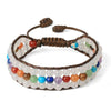 Bracelet 7 Chakras pierres naturelles Quartz cristal perles