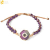 Bracelets coloré Geode Druzy pierre tissé
