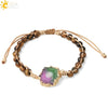 Bracelets coloré Geode Druzy pierre tissé