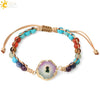 Bracelets coloré Geode Druzy pierre tissé