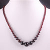 Collier en pierre naturelle vrai corail rouge perles rondes