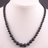 Collier en pierre naturelle vrai corail rouge perles rondes
