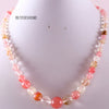 Collier en pierre naturelle vrai corail rouge perles rondes