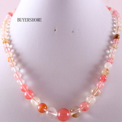 Collier en pierre naturelle vrai corail rouge perles rondes